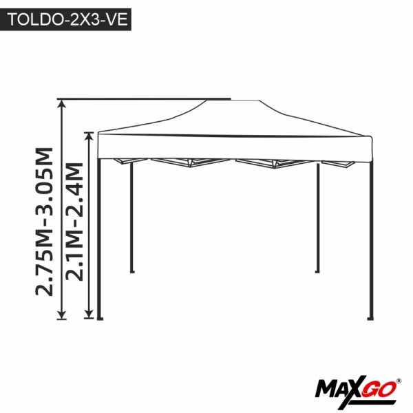 Toldo MaxGo - TOLDO-2X3 - Imagen 3