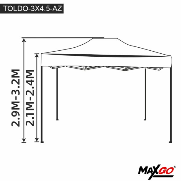 Toldo MaxGo - TOLDO-3X4.5 - Imagen 5
